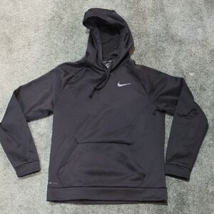 Nike Black Hooded Performance Sweatshirt